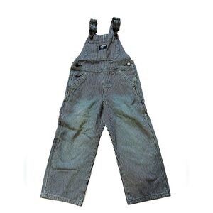 Oshkosh Railroad Stripped Overalls  Toddler Size 4T
